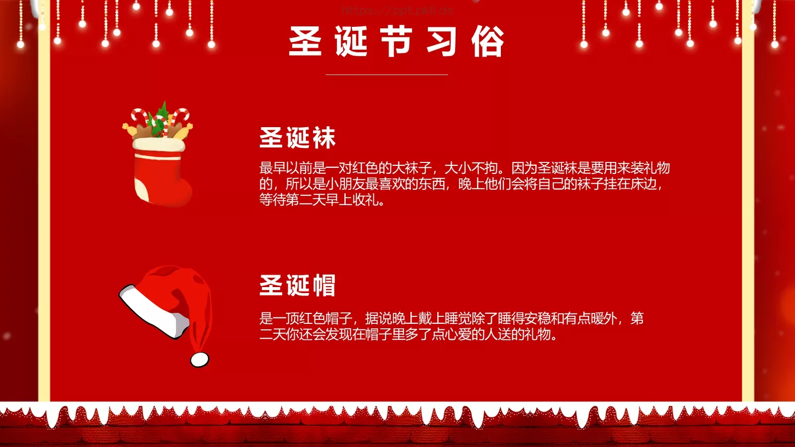 圣诞节节日介绍PPT模板 第 14 页预览图