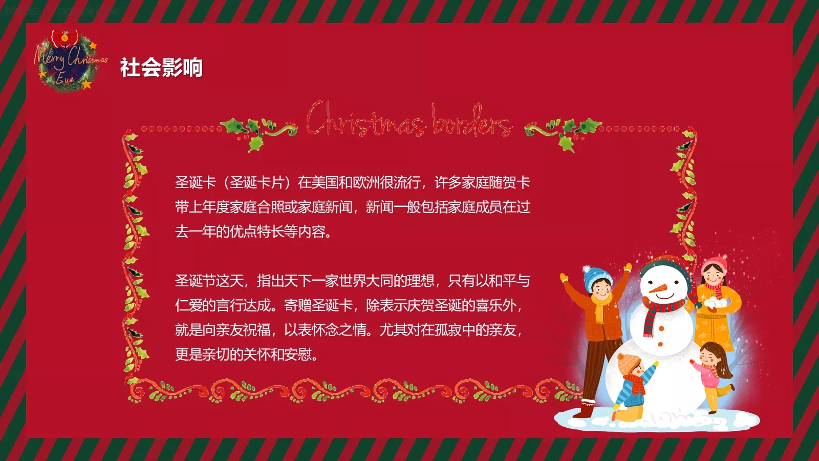快乐圣诞节节日介绍PPT模板 第 14 页预览图