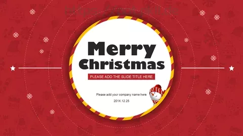 201X年12月25日通用PPT模板 缩略图