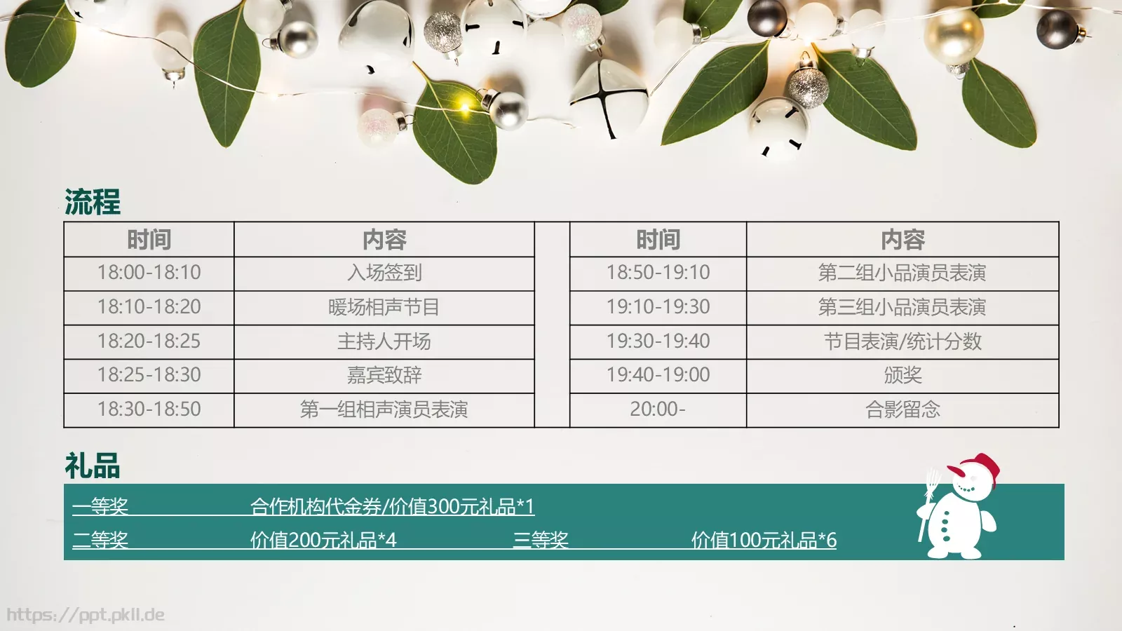 圣诞节活动方案PPT模板 第 18 页预览图