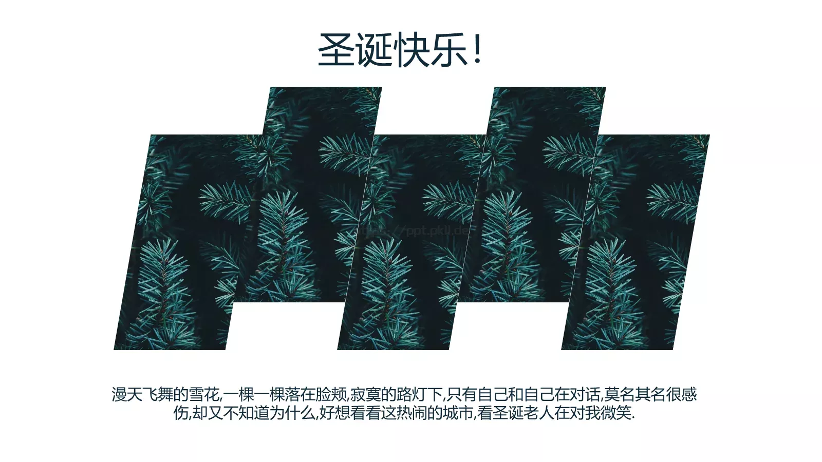 圣诞节汇报PPT模板 第 15 页预览图