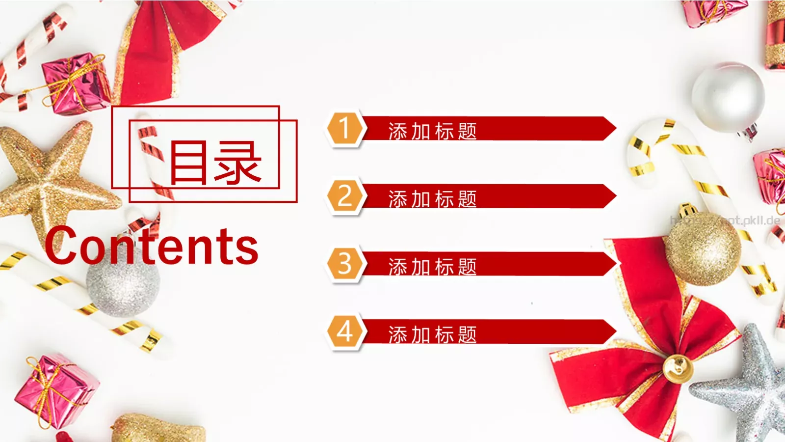 圣诞节PPT模板 第 2 页缩略图