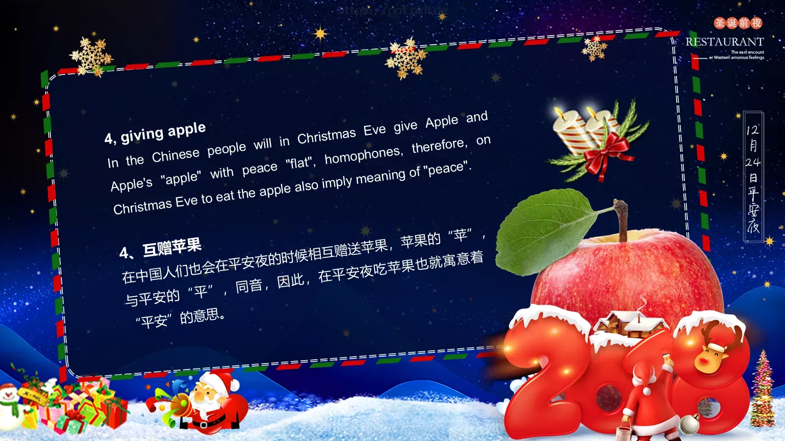 平安夜英文介绍课件 第 14 页预览图