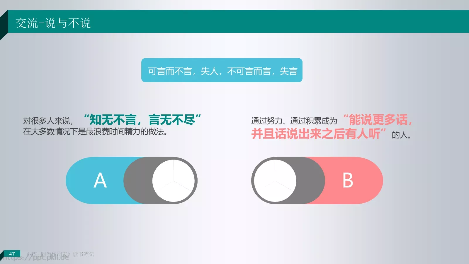 把时间当作朋友产品介绍PPT模板 第 47 页预览图