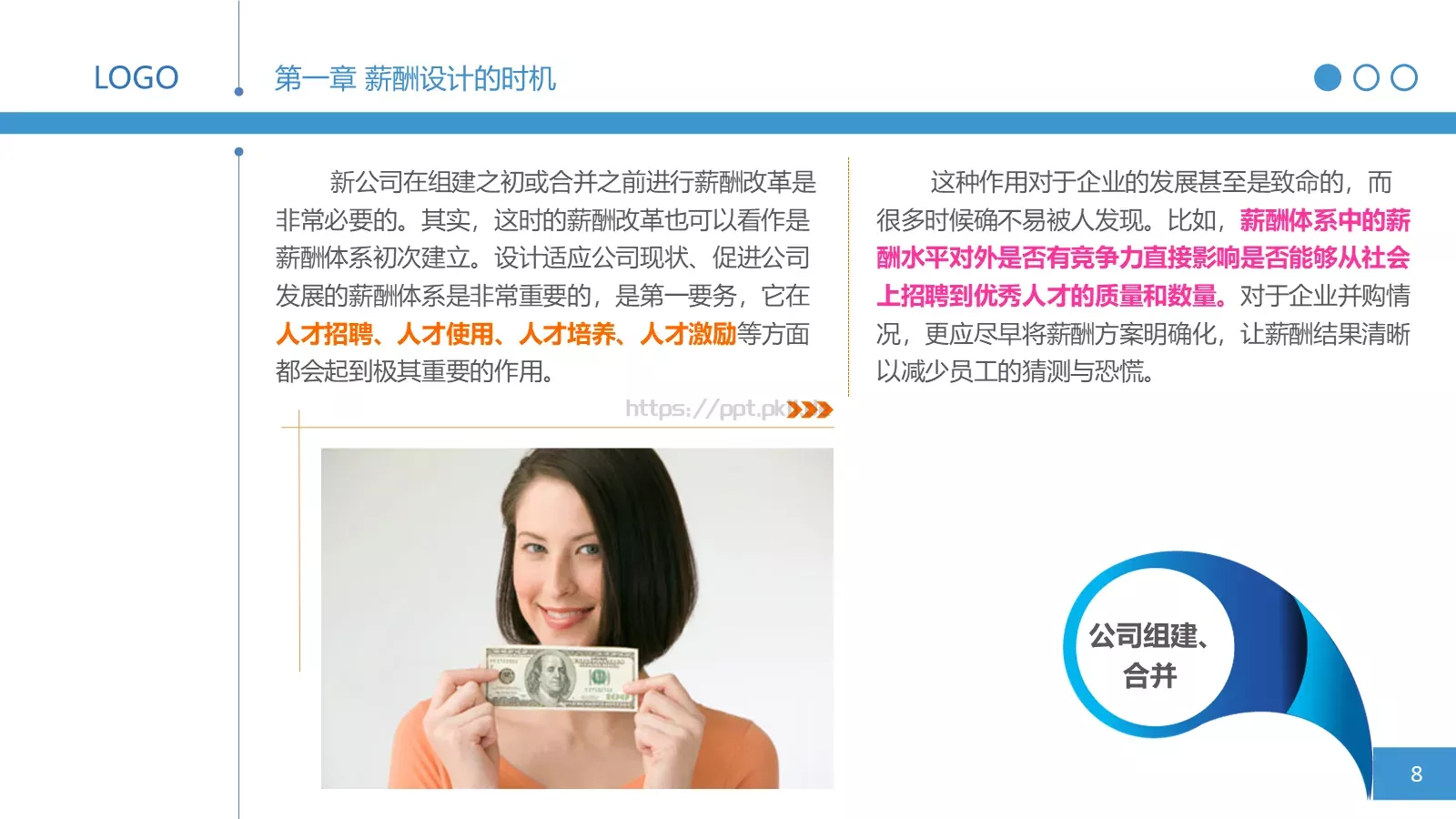 人力资源部内训之三PPT模板 第 8 页预览图