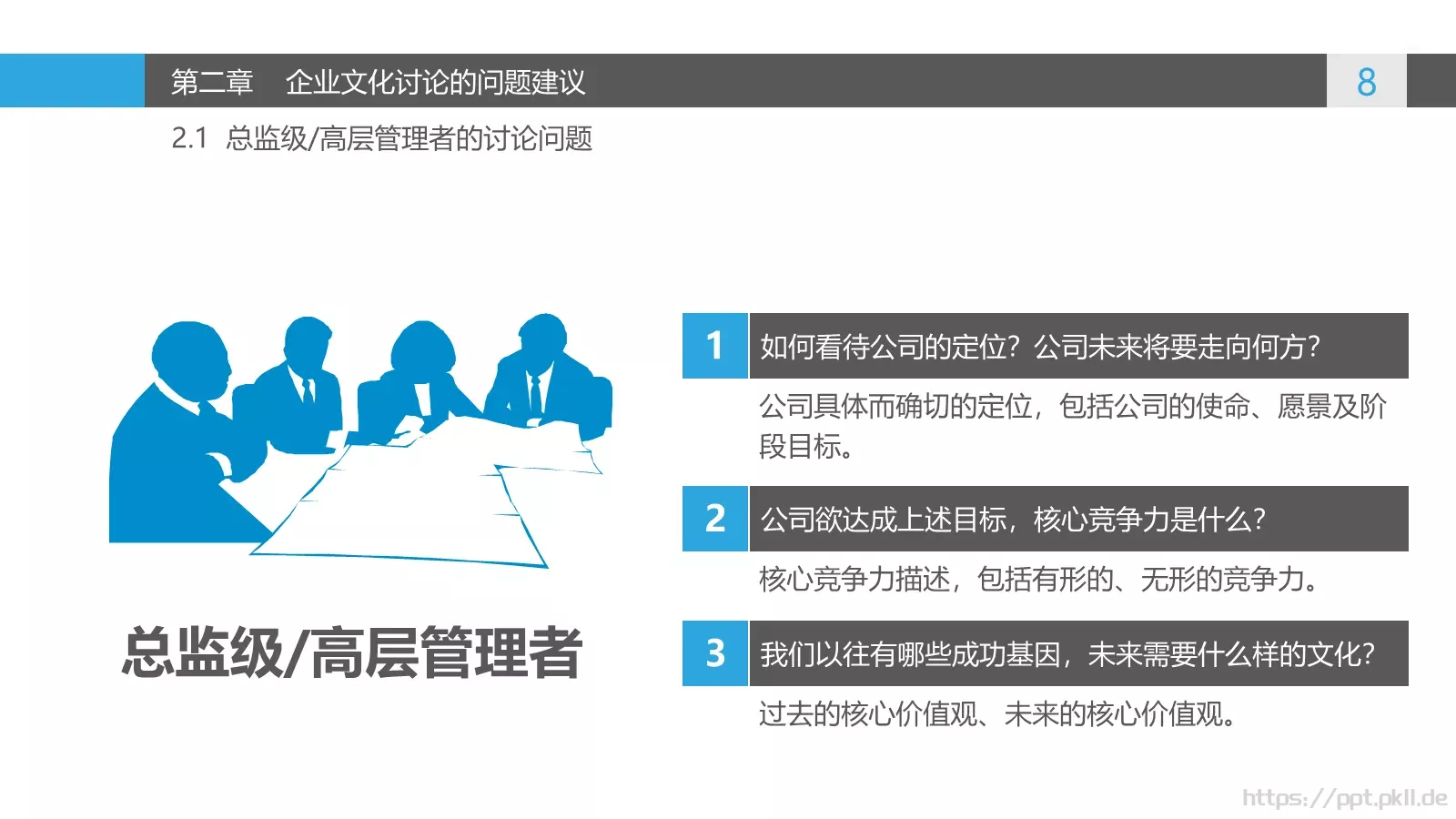 企业文化讨论PPT模板 第 8 页预览图