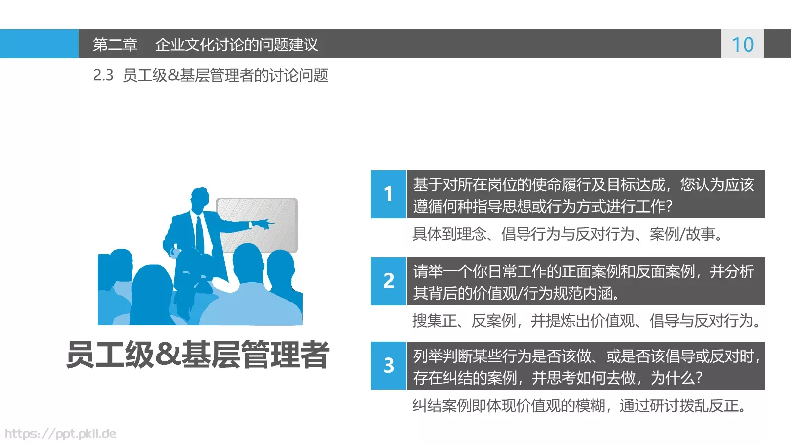 企业文化讨论PPT模板 第 10 页预览图