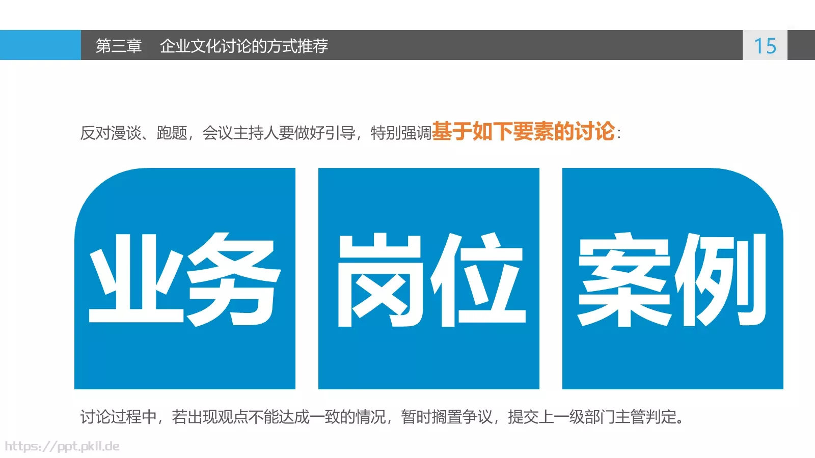 企业文化讨论PPT模板 第 15 页预览图