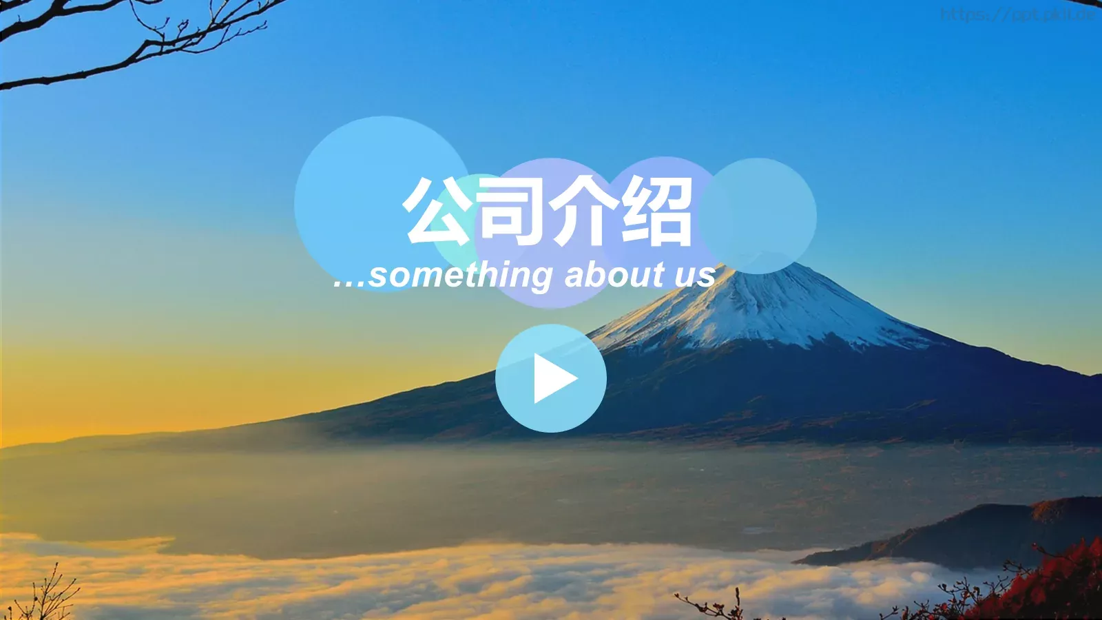 公司介绍PPT模板 封面图