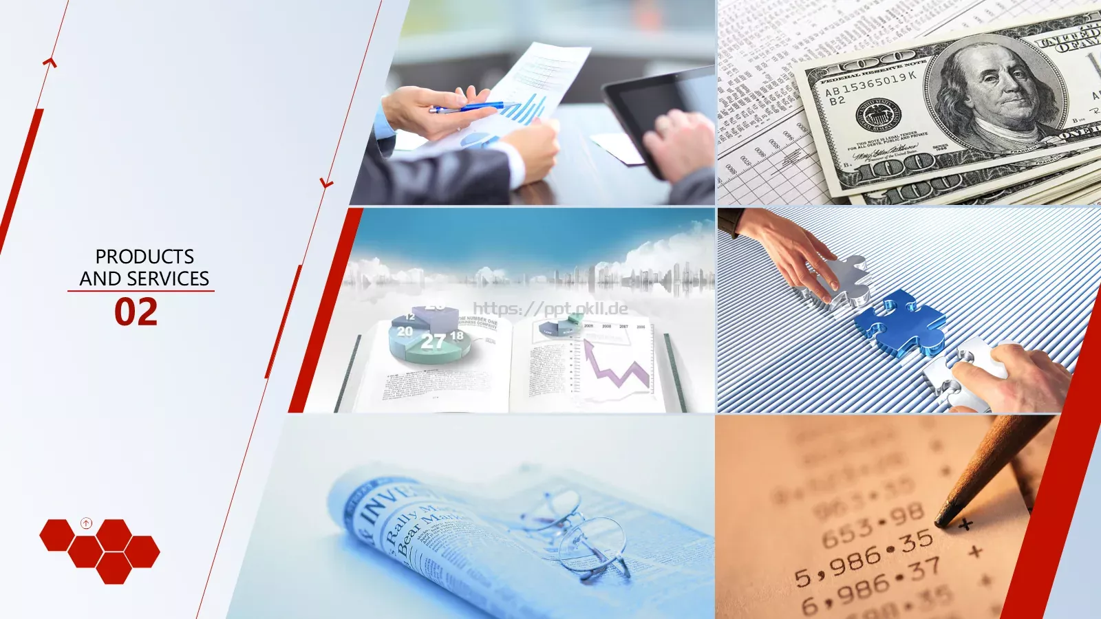 红色商务企业宣传PPT模板 第 17 页预览图