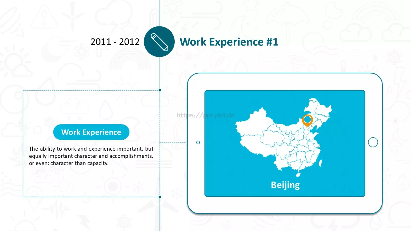 个人简历PPT 第 5 页预览图