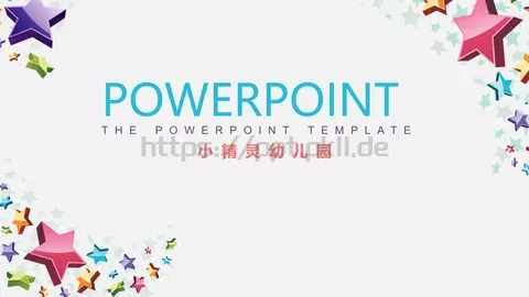 小精灵幼儿园卡通扁平模板 缩略图
