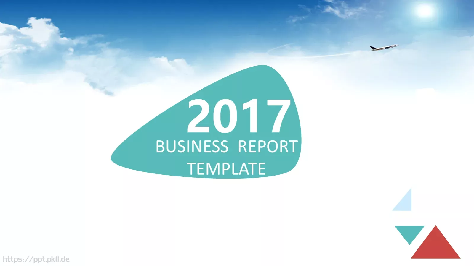 通用扁平风PPT模板 封面图