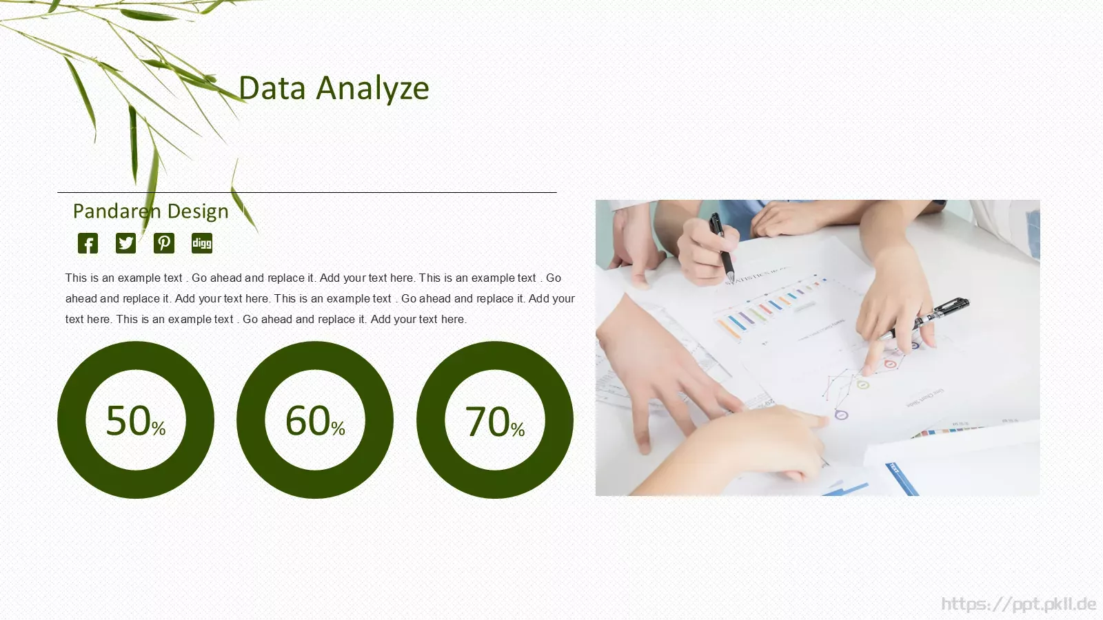 树灵小清新通用PPT模板 第 14 页预览图
