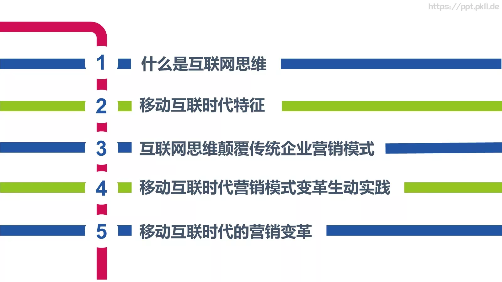 互联网思维PPT模板 第 2 页缩略图
