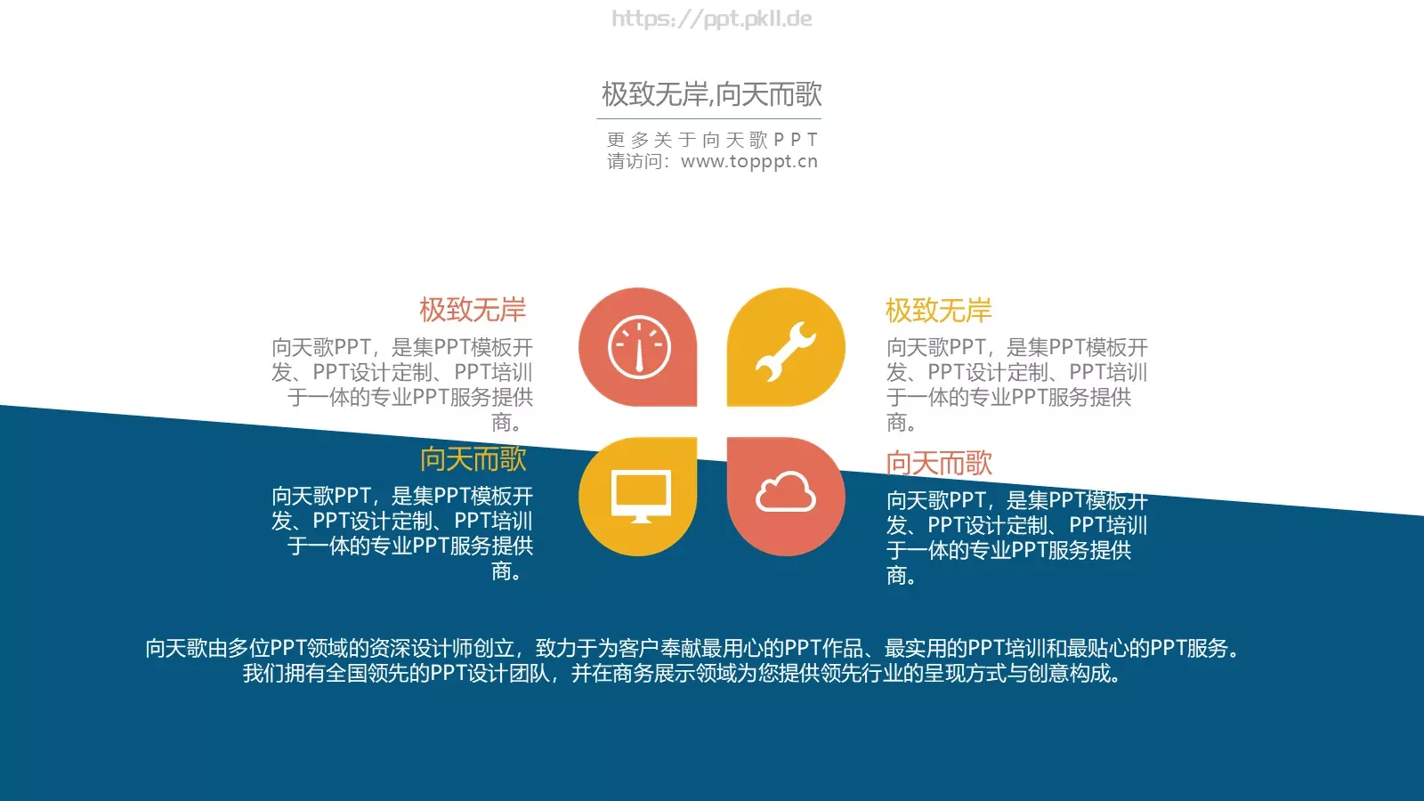 创意扁平化励志论文答辩PPT模板 第 6 页预览图