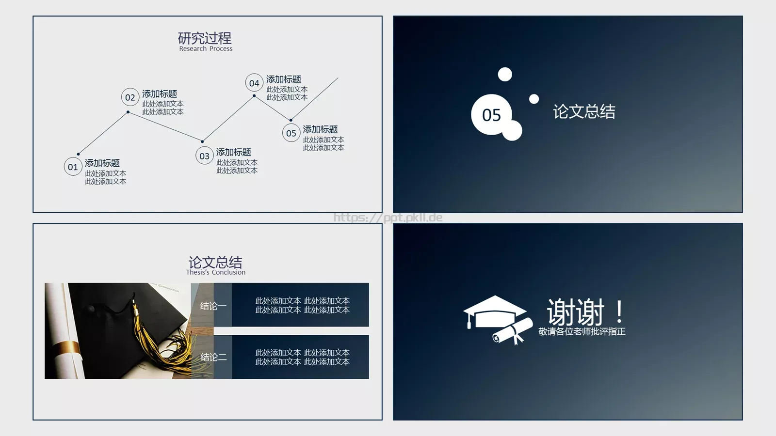 毕业论文答辩PPT模板 第 5 页预览图