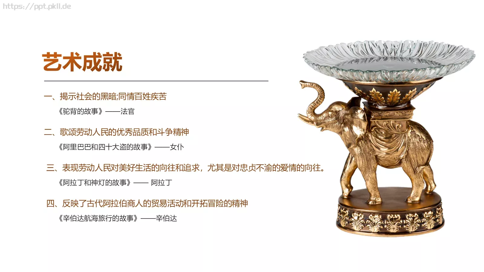 《一千零一夜》名著导读读后感PPT模板 第 15 页预览图
