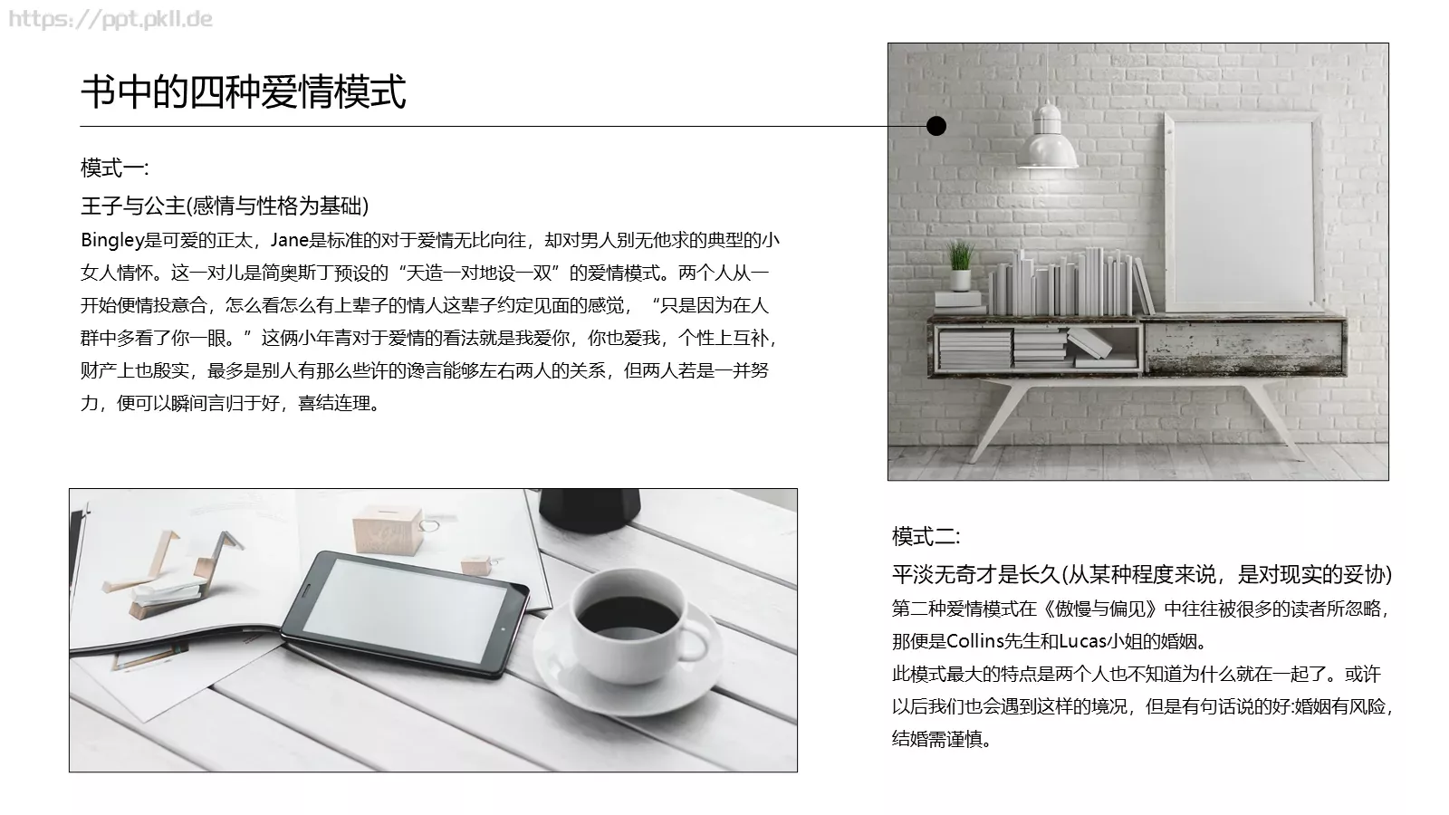 《傲慢与偏见》名著导读读后感PPT模板 第 8 页预览图