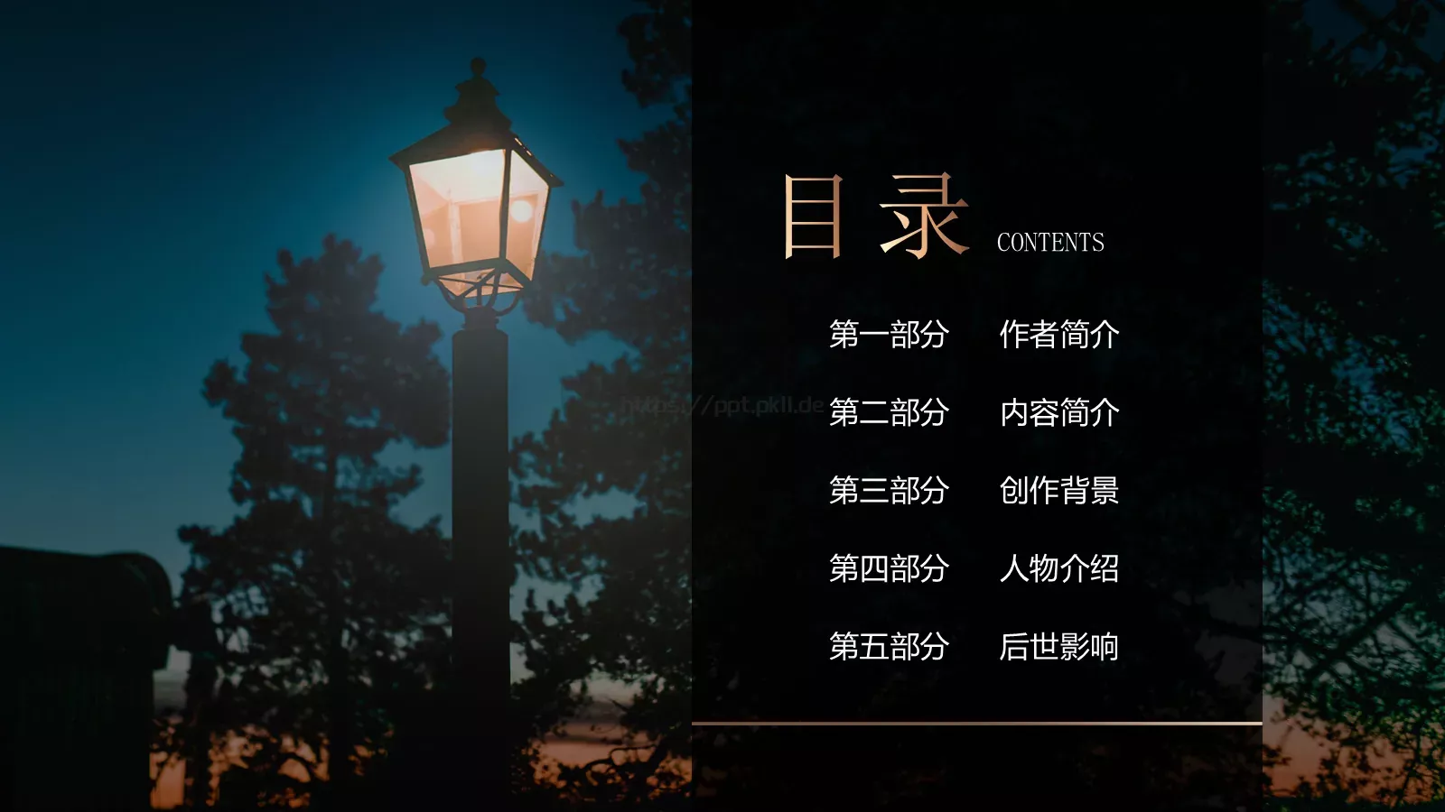 《教父》读书笔记PPT模板 第 2 页缩略图