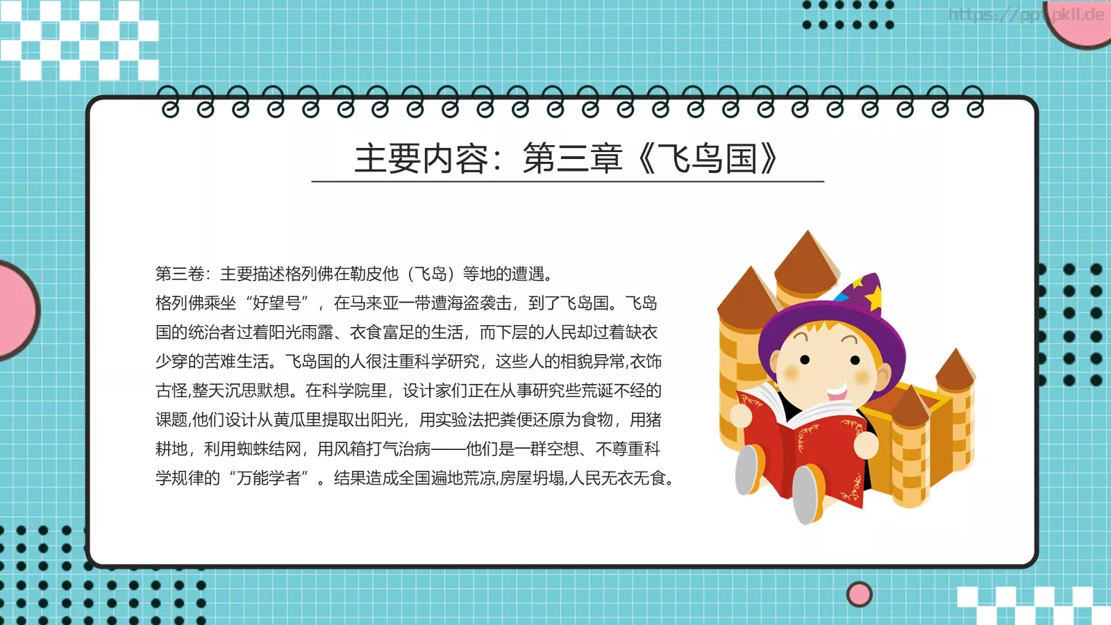 《格列佛游记》读书分享PPT模板 第 14 页预览图