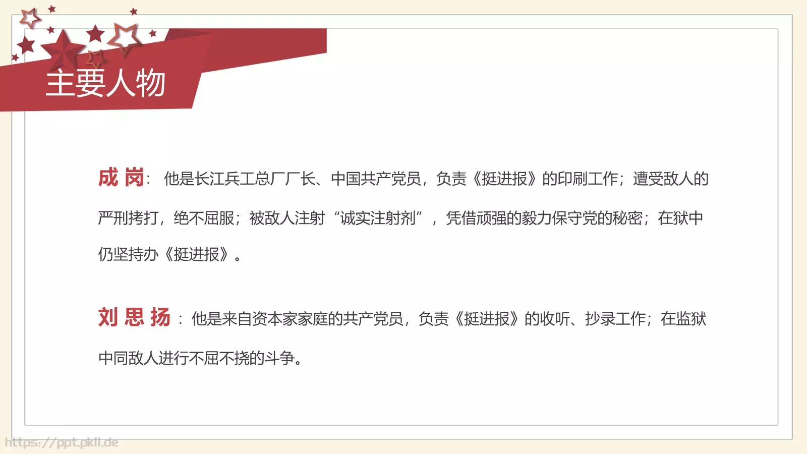 《红岩》读书分享会PPT模板 第 19 页预览图