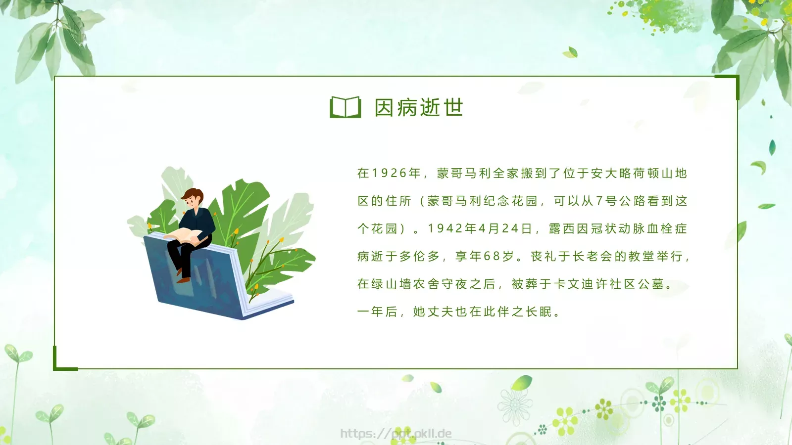 《绿山墙的安妮》读书分享PPT模板 第 10 页预览图
