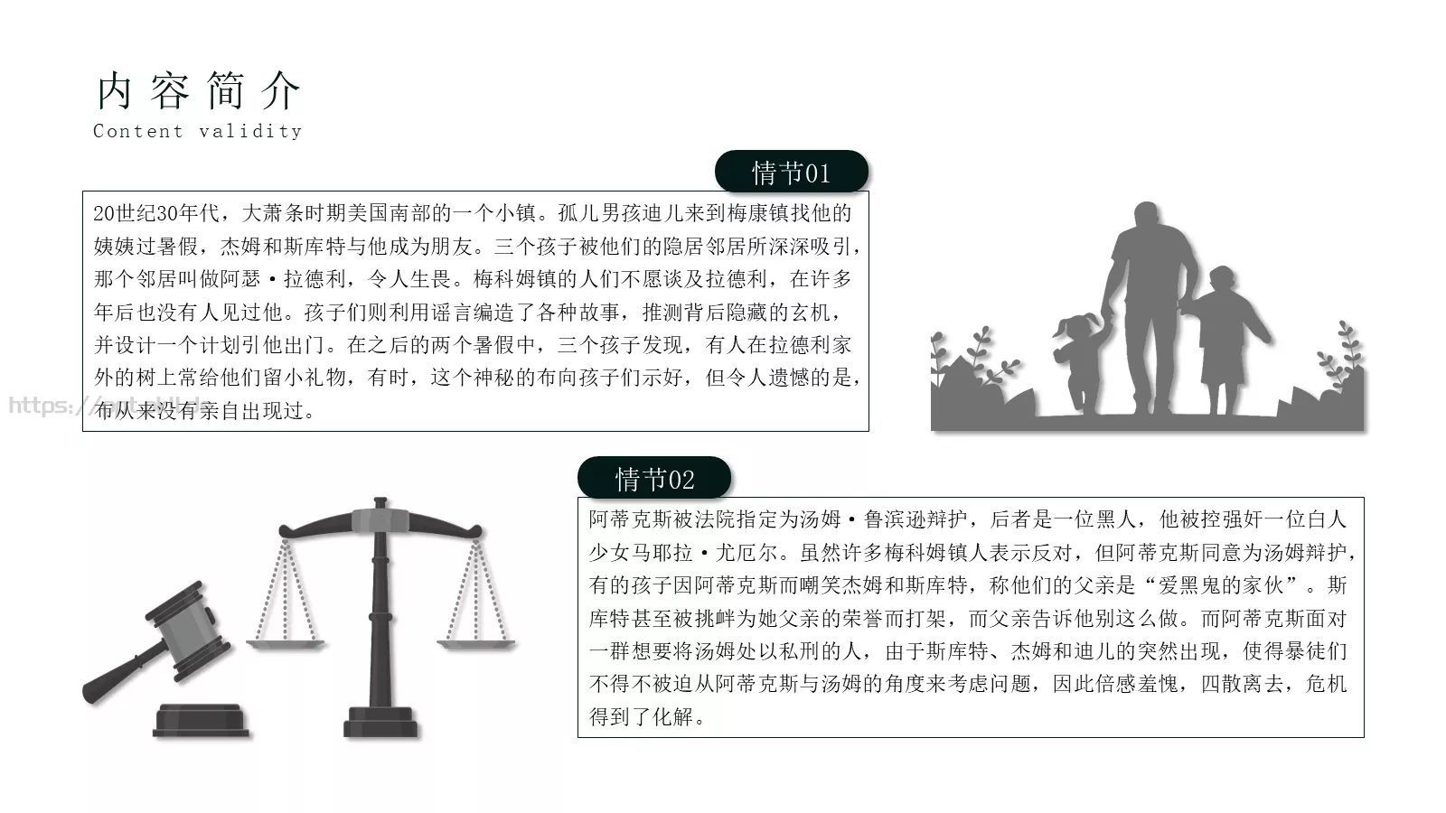 杀死一只知更鸟PPT模板 第 6 页预览图