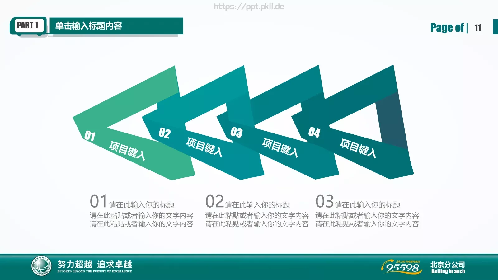 最新原创工作汇报工作总结PPT模板 第 11 页预览图