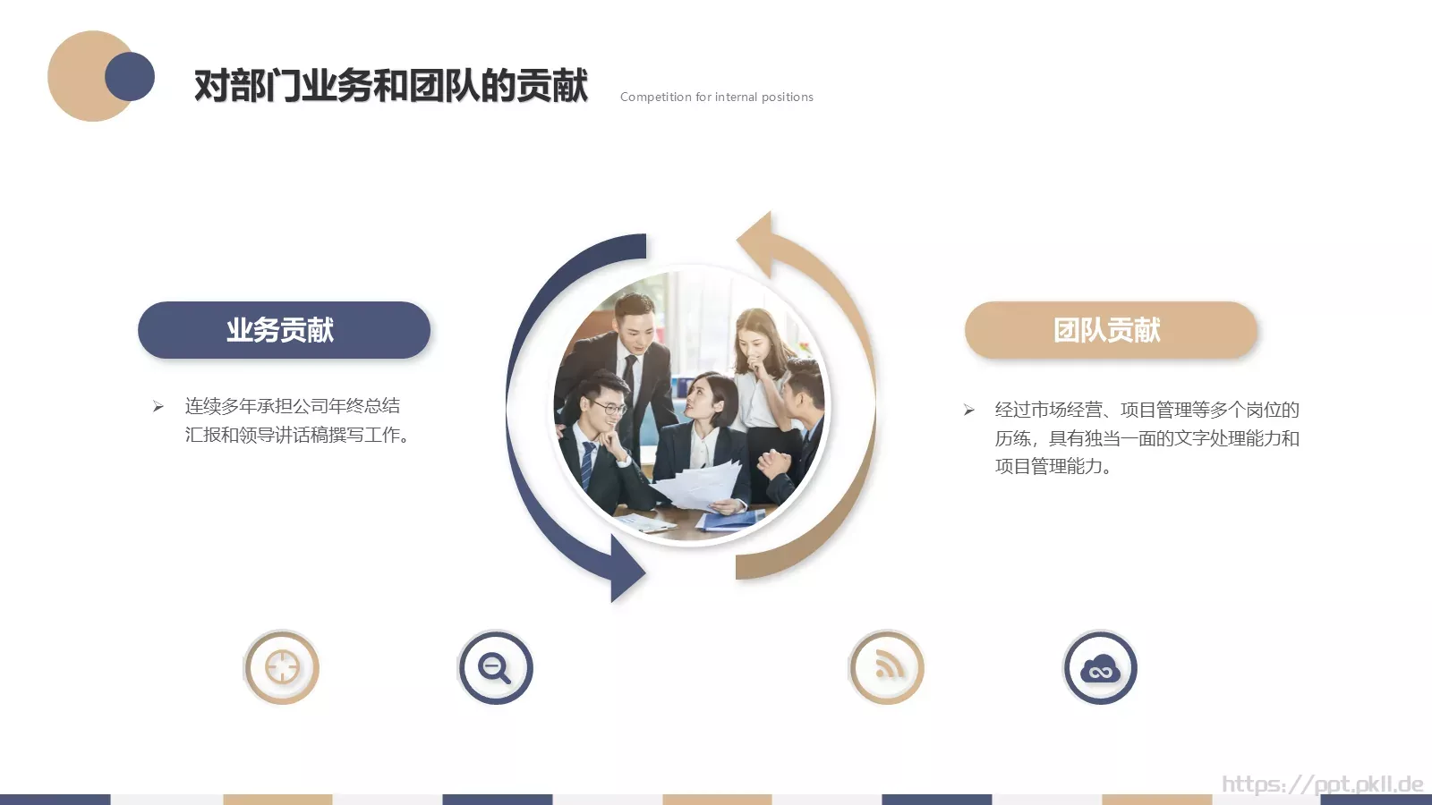 内部竞聘报告PPT模板 第 15 页预览图