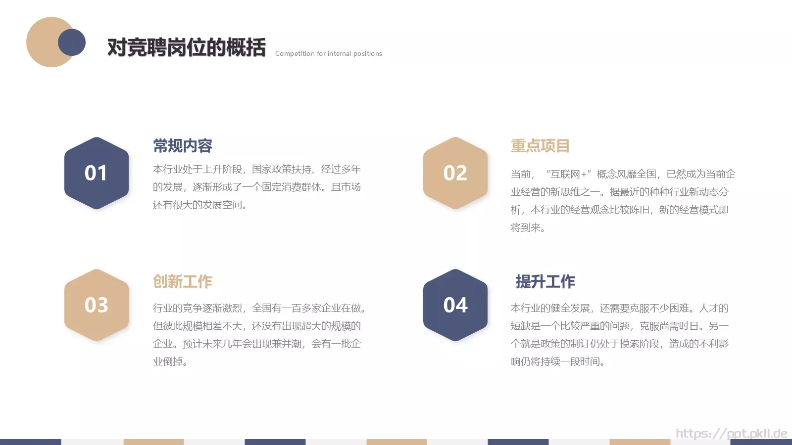 内部竞聘报告PPT模板 第 19 页预览图