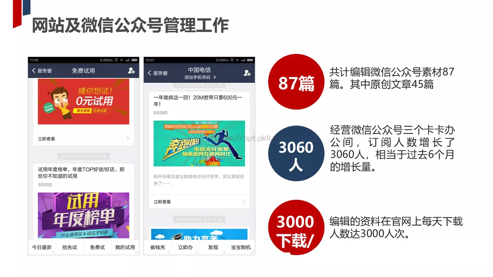 部门工作汇报PPT模板 第 8 页预览图