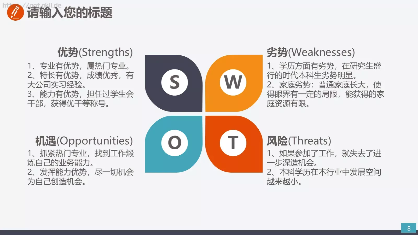 通用商务汇报PPT模板 第 8 页预览图