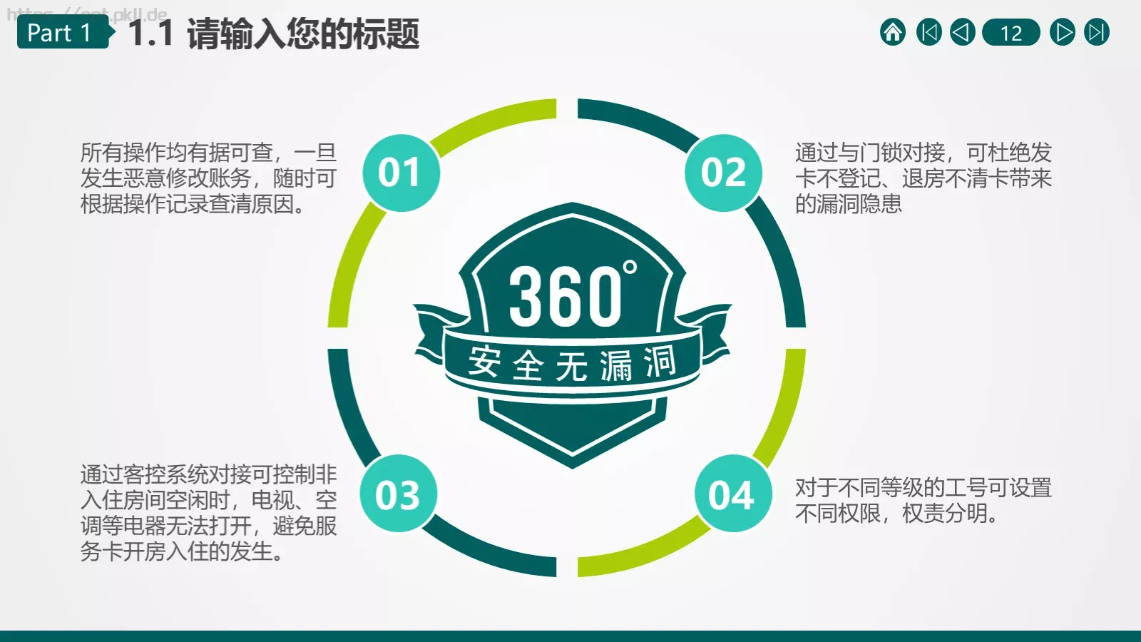 湖北某某供电公司某某工区PPT模板 第 12 页预览图