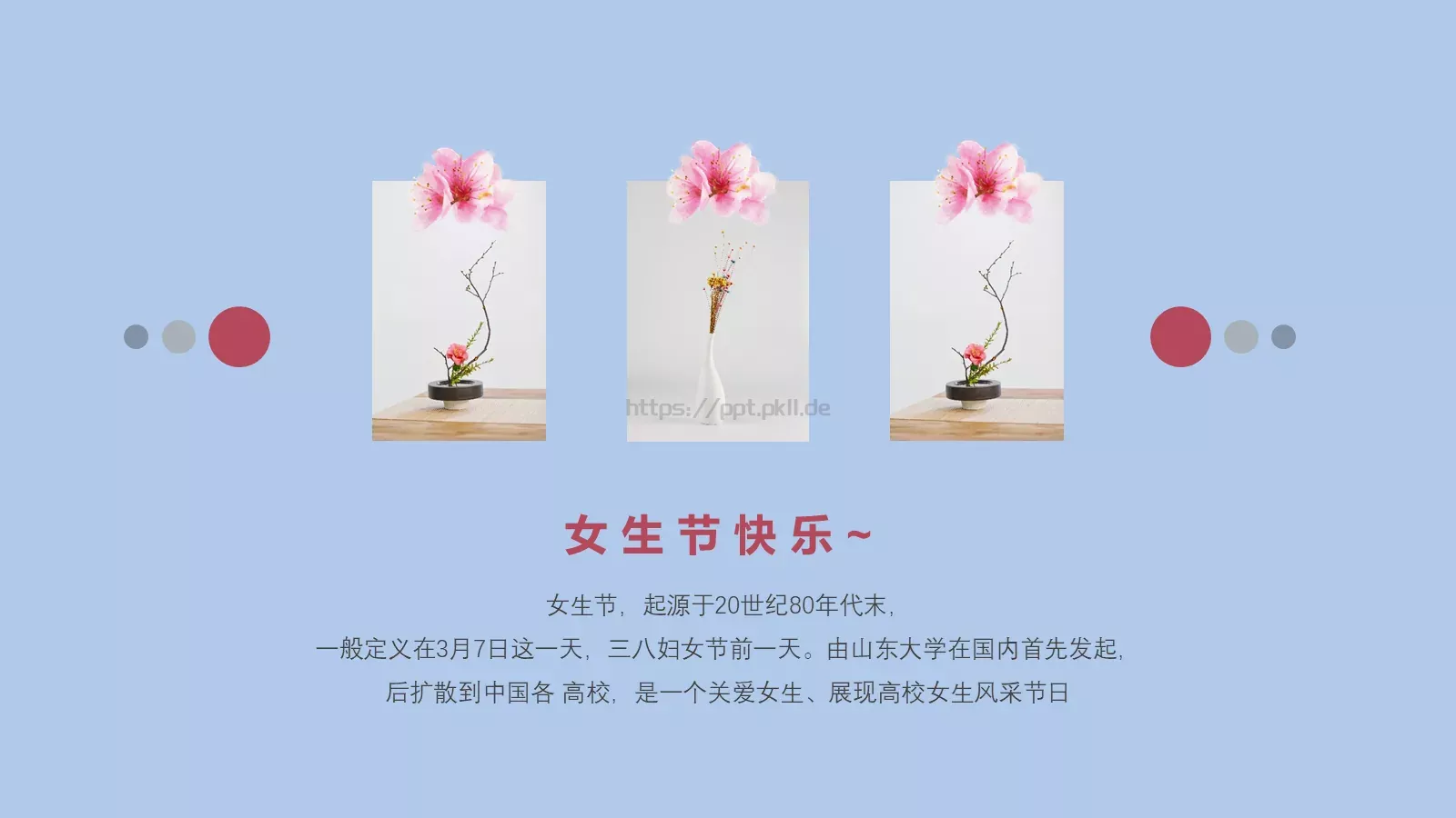妇女节女神节PPT模板 第 5 页预览图