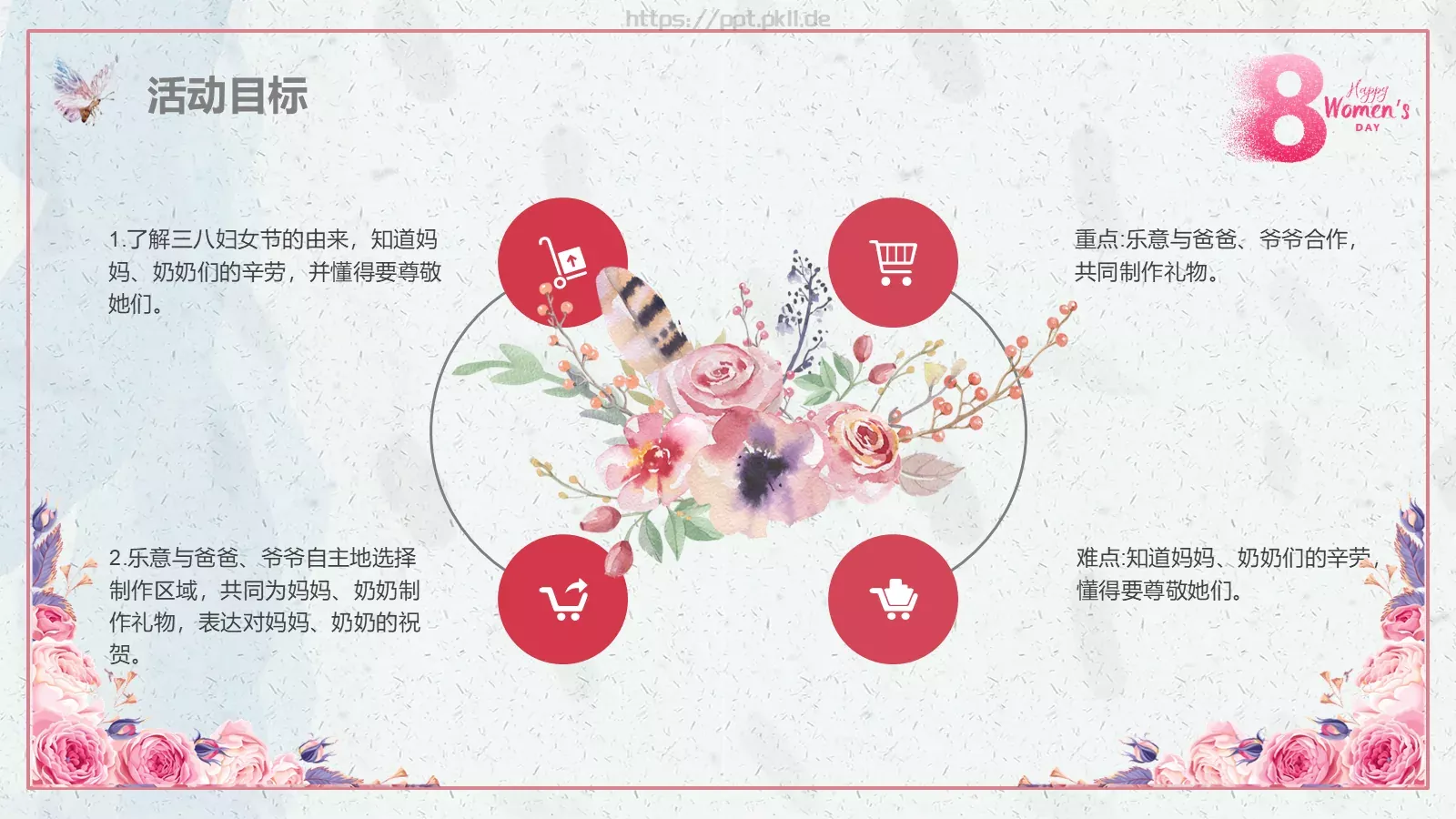 妇女节活动汇报PPT模板 第 12 页预览图