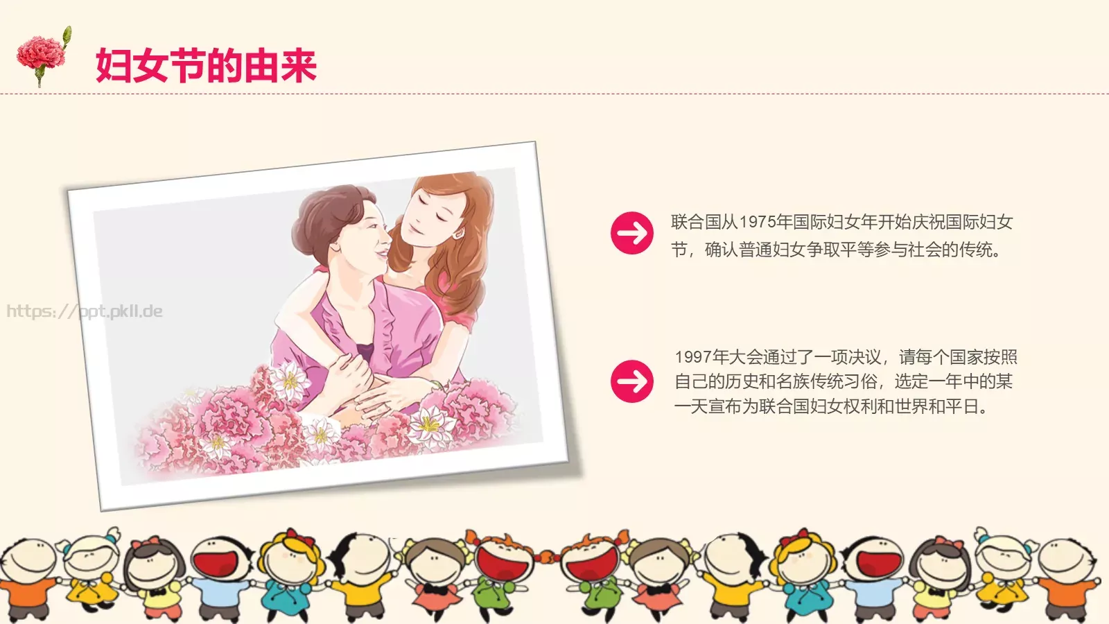 三八妇女节卡通PPT模板 第 4 页缩略图