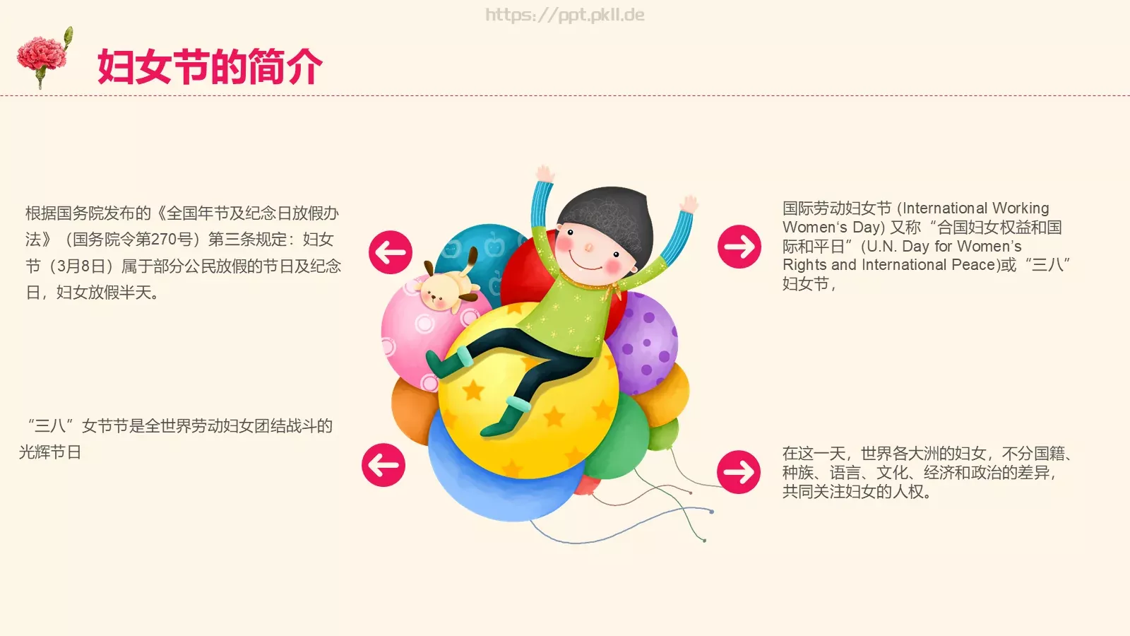 三八妇女节卡通PPT模板 第 8 页预览图