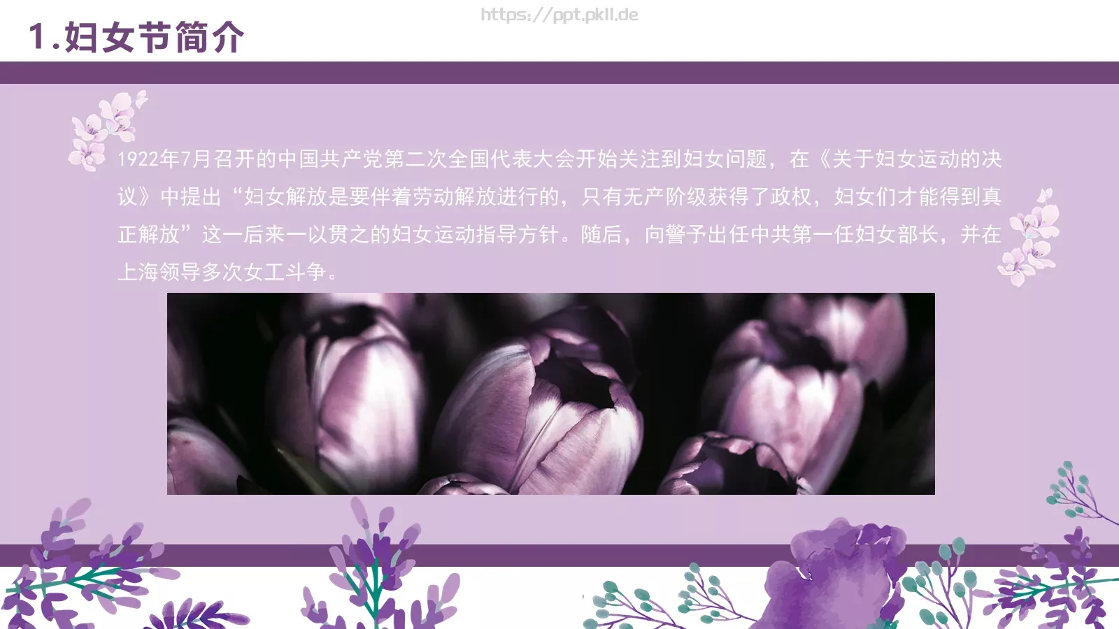 妇女节节日PPT模板 第 6 页预览图