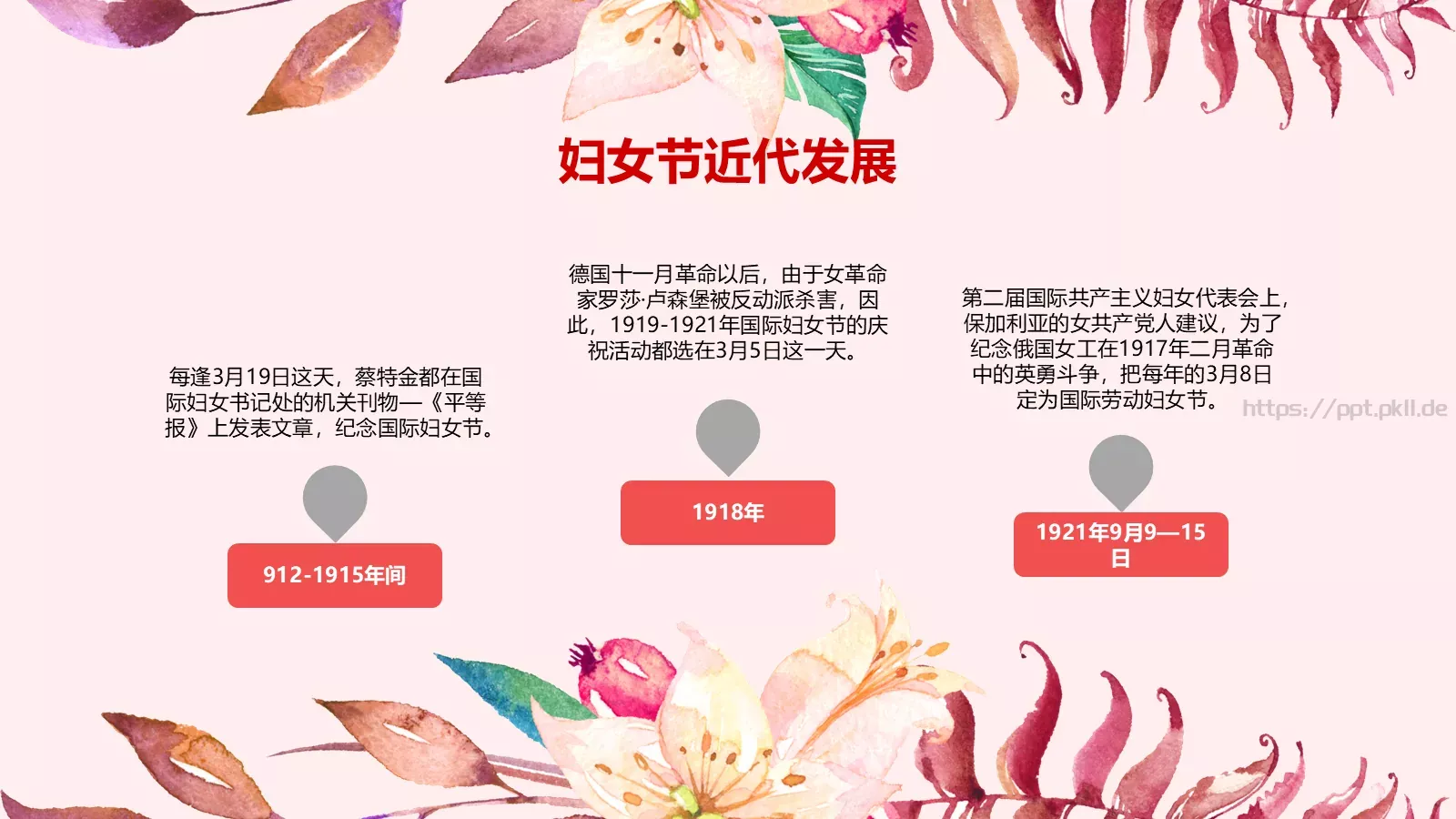 妇女节PPT模板 第 12 页预览图