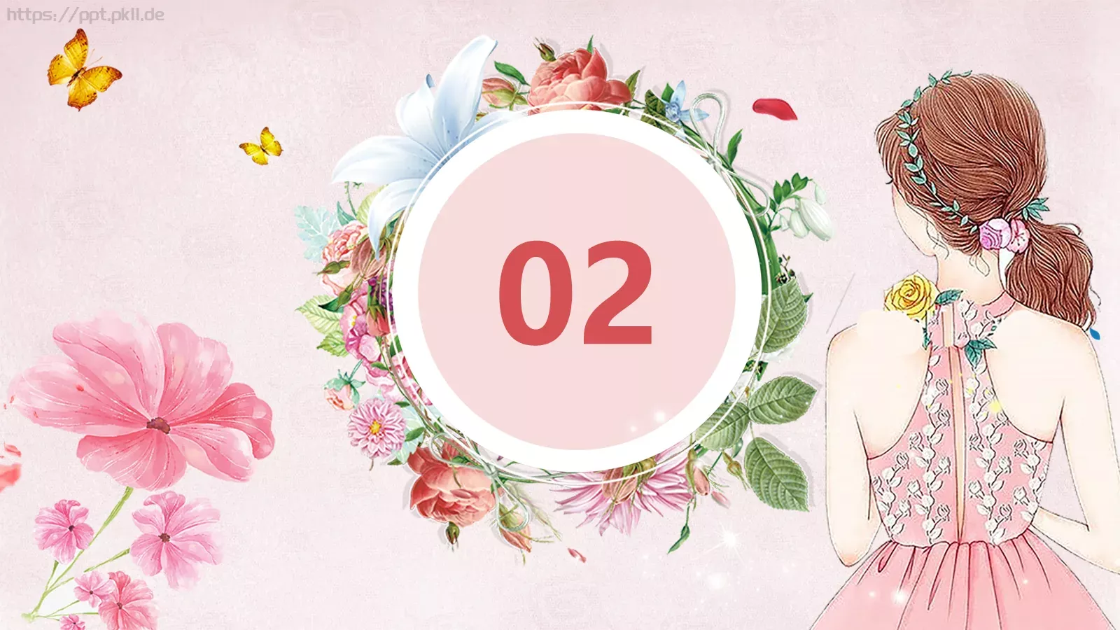 女神节通用PPT模板 第 8 页预览图