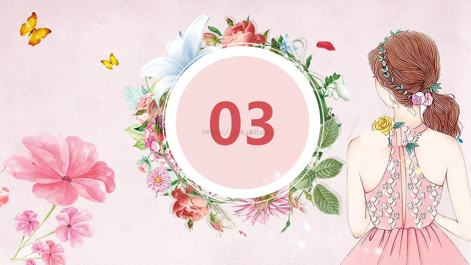 女神节通用PPT模板 第 14 页预览图