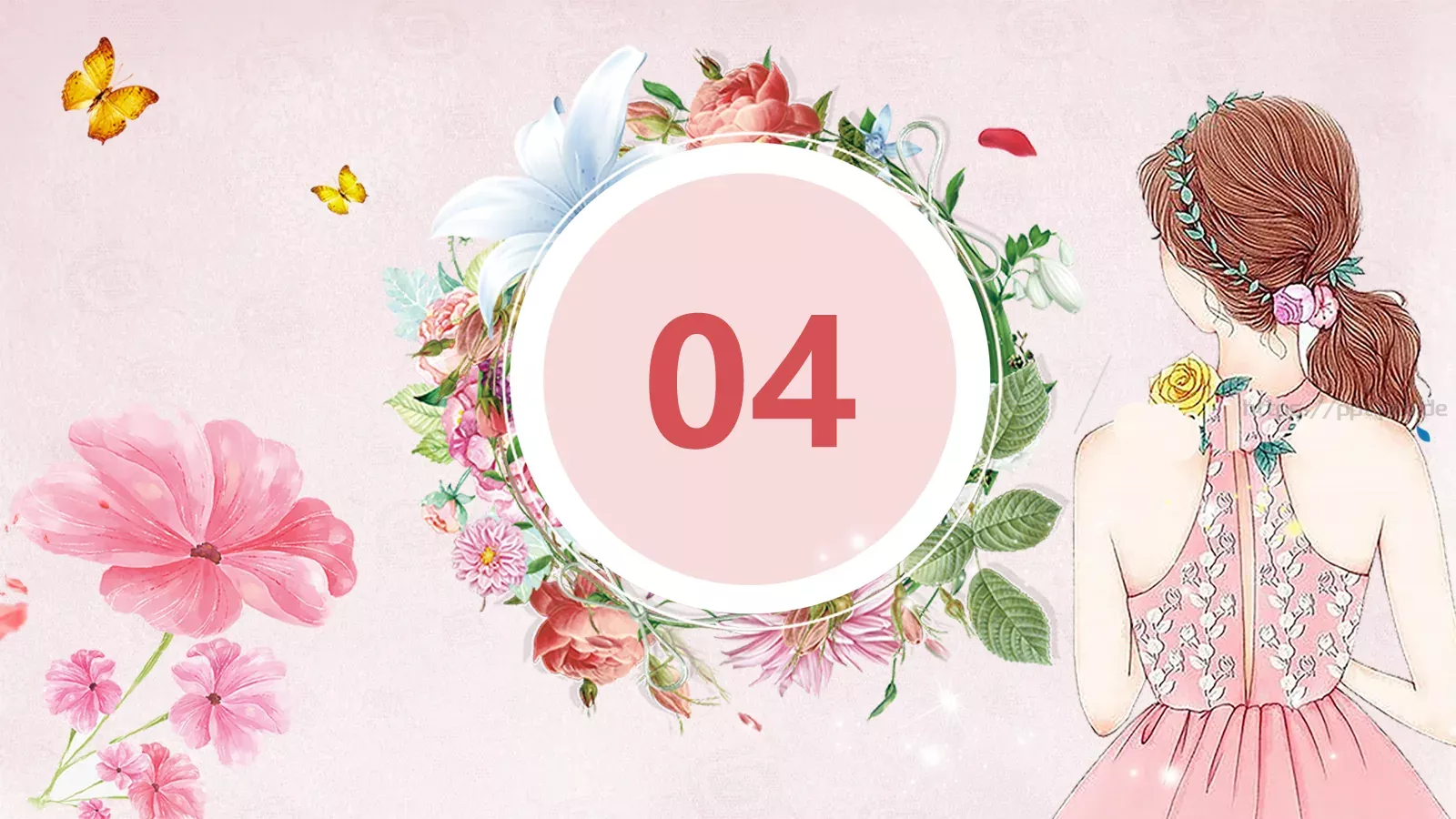 女神节通用PPT模板 第 19 页预览图