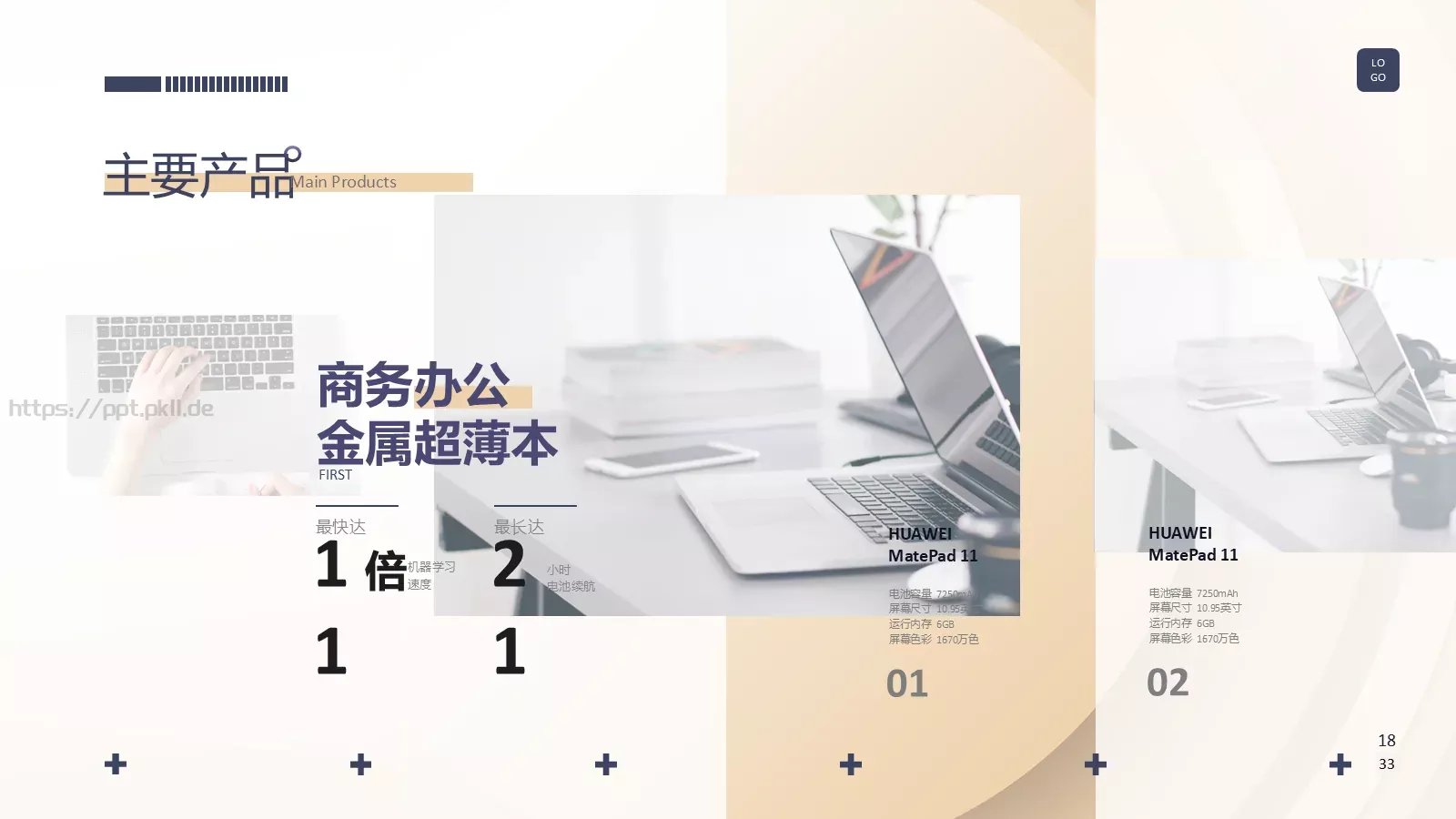 公司产品介绍PPT模板 第 18 页预览图