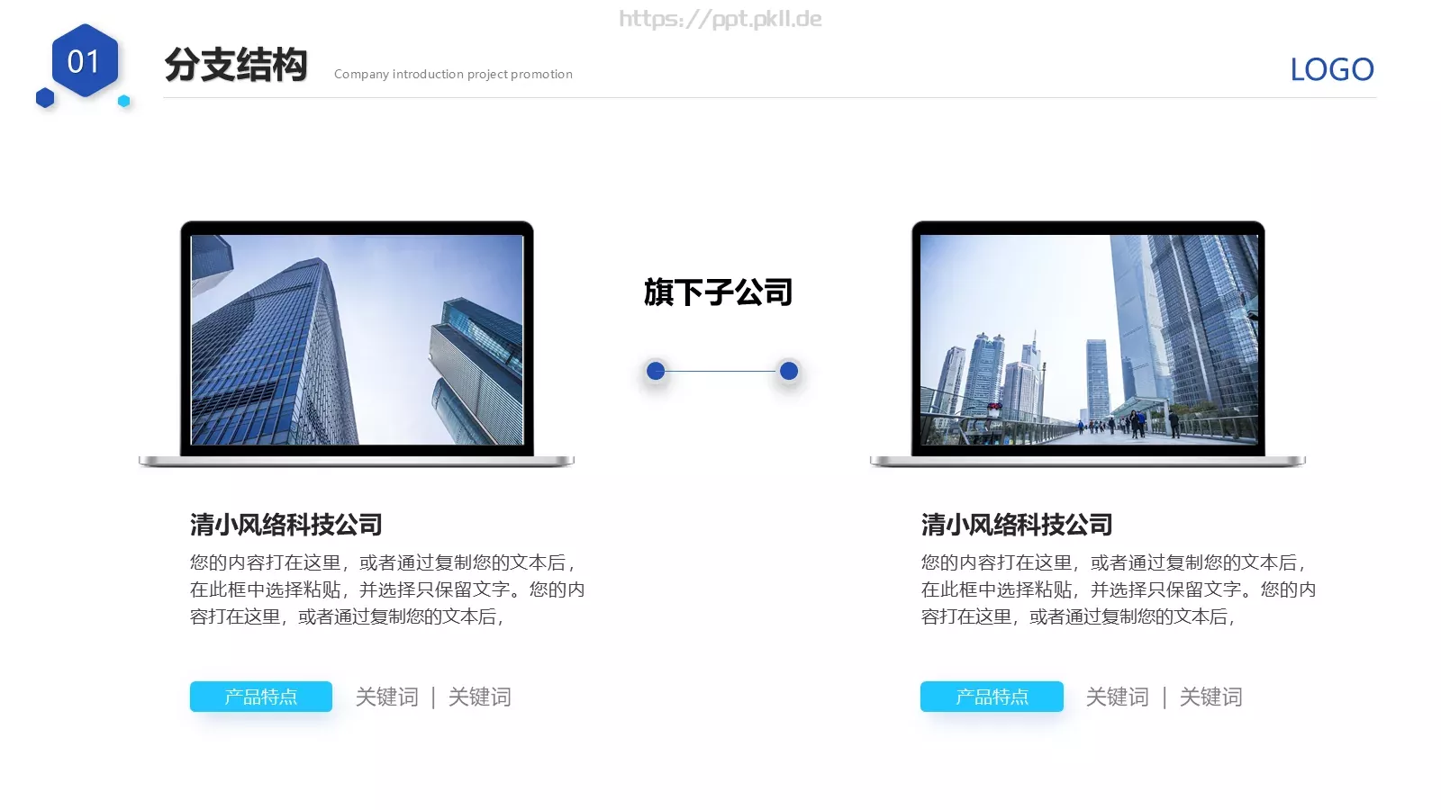 产品介绍PPT模板 第 13 页预览图