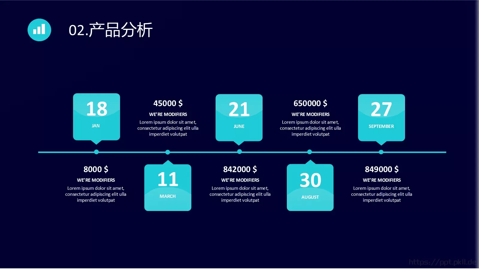 公司简介产品介绍PPT模板 第 11 页预览图