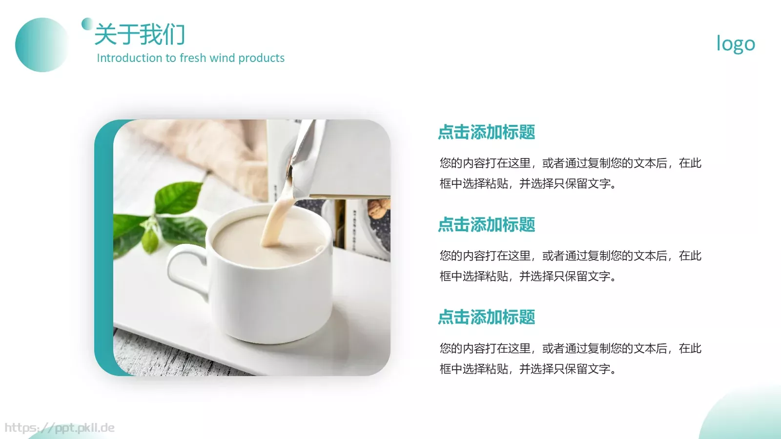 清新风产品介绍PPT模板 第 4 页缩略图