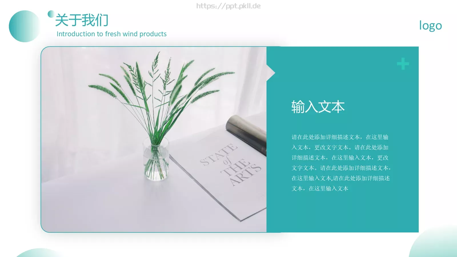 清新风产品介绍PPT模板 第 6 页预览图