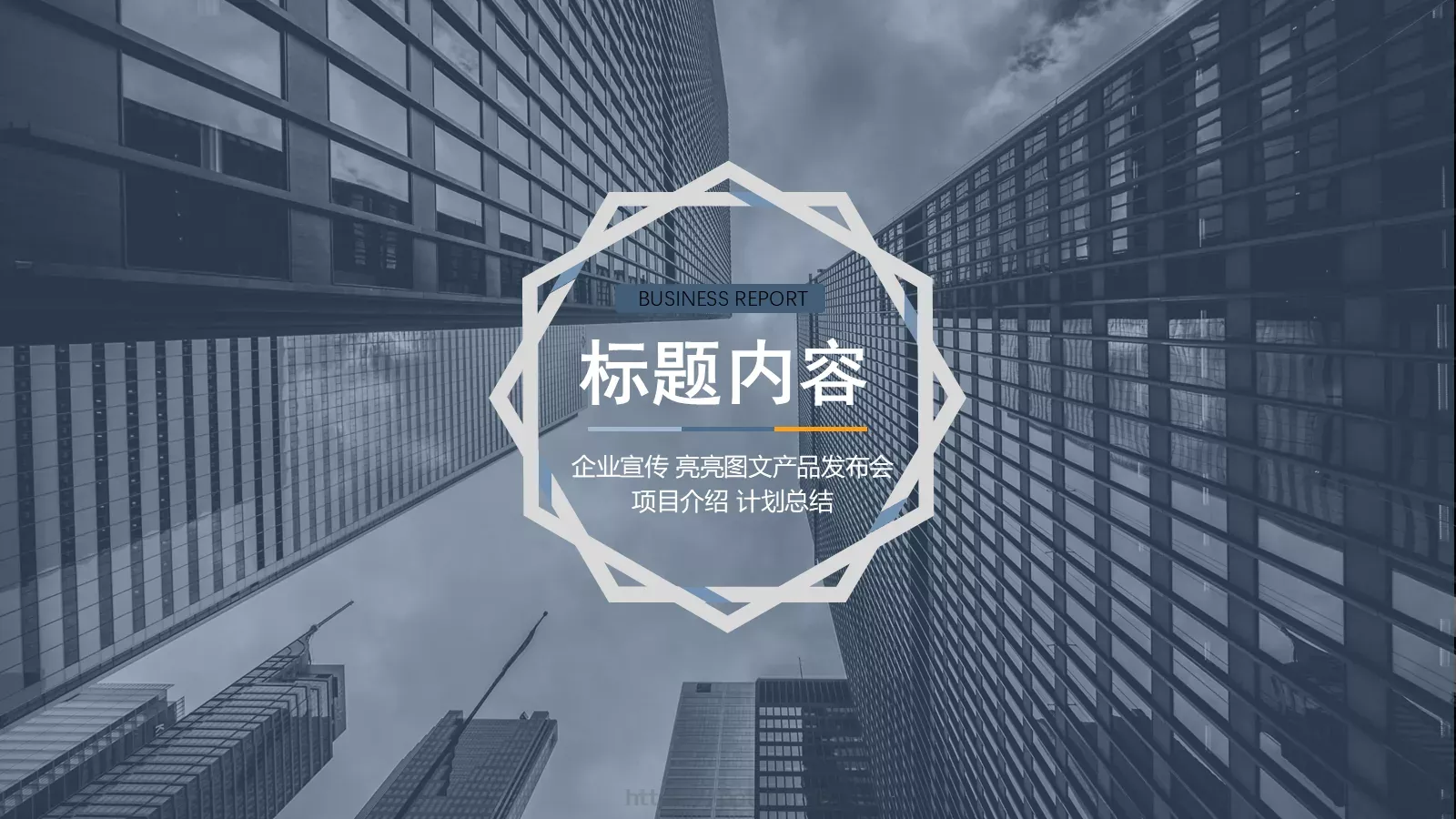 项目介绍与计划总结PPT模板 第 1 页缩略图