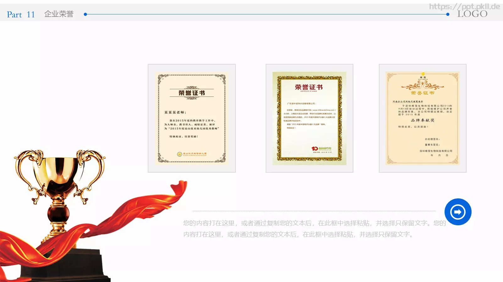 公司介绍完整框架PPT模板 第 11 页预览图